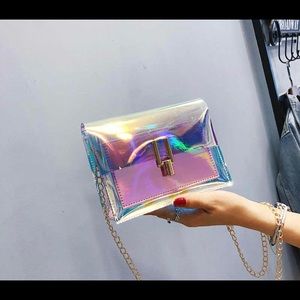 PINK Holographic Stadium Game Day, Crossbody.